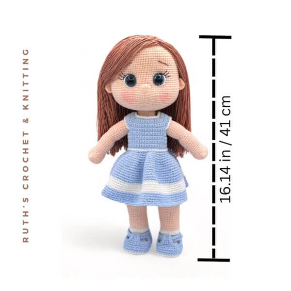 Crochet Doll Pattern PDF - Sweet Ami - English & Spanish Versions - Imagen 8