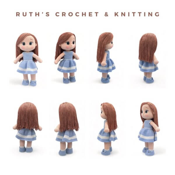 Crochet Doll Pattern PDF - Sweet Ami - English & Spanish Versions - Imagen 10