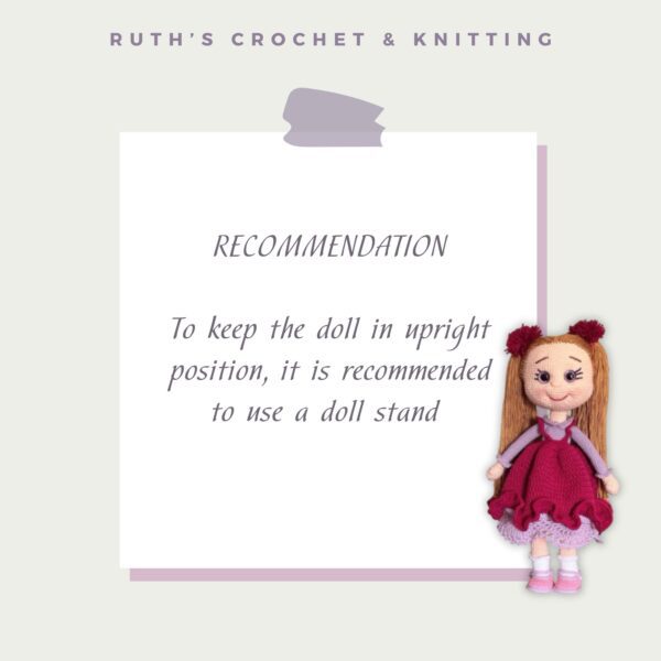 Handmade Crochet Doll for Girls – Perfect Birthday Gift | Elif - Image 4