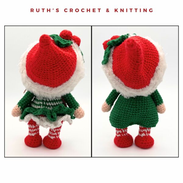 Crochet Christmas Gnome Set – Boy and Girl Dolls - Image 7