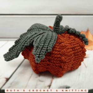 Crochet Bubble Pumpkin Décor - Terracota Fall Accent