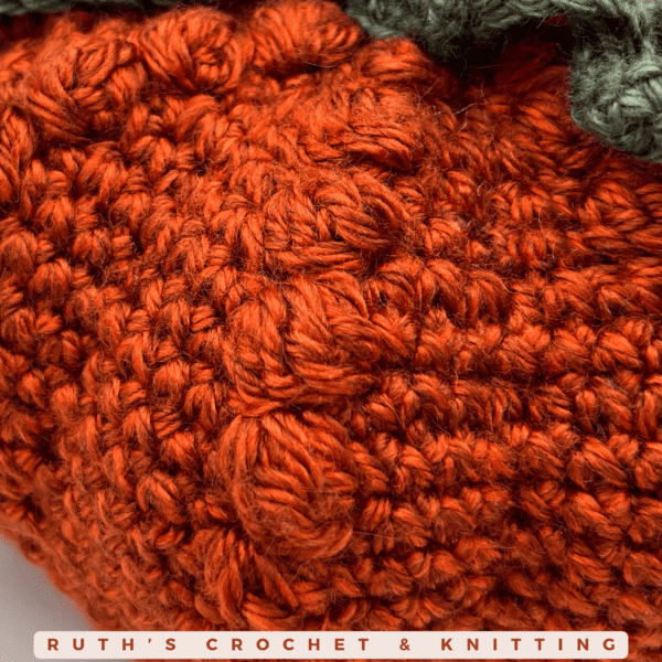 Crochet Bubble Pumpkin Décor - Terracota Fall Accent - Image 5