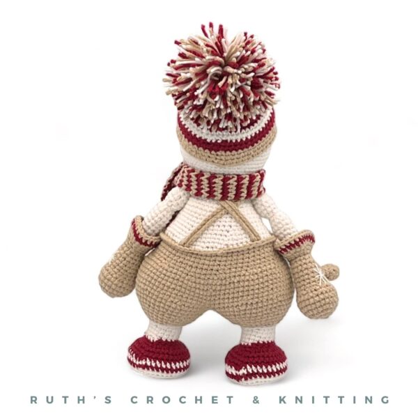 Handmade Christmas Snowman Amigurumi Doll - Holiday Decor - Image 7